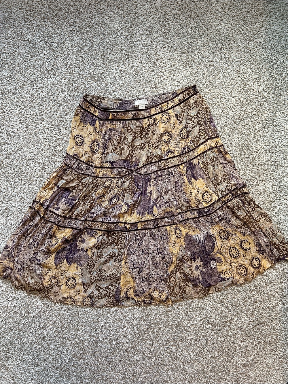 Tiered Floral Midi Skirt by Christopher & Banks - Picture 9 of 9